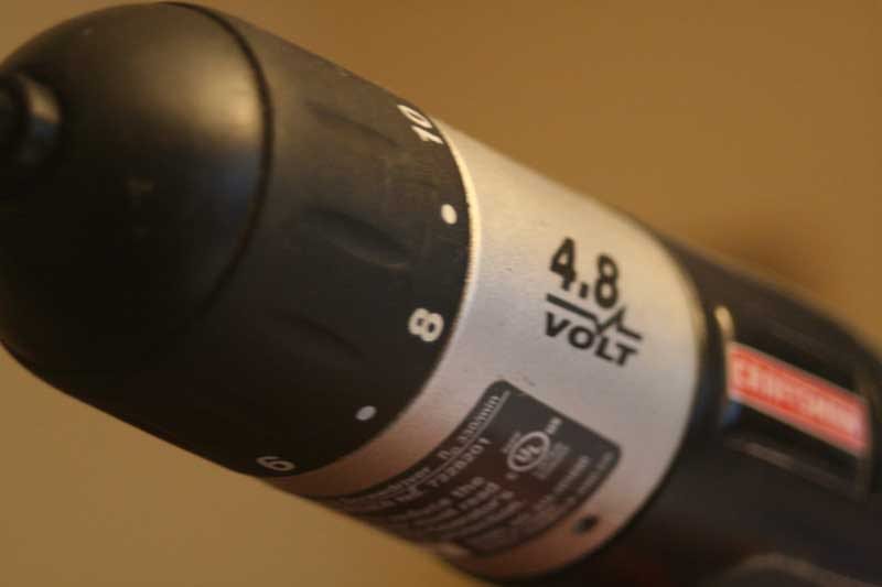 Craftsman 4.8 Volt Cordless Screwdriver chuck