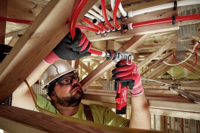 PEX tubing manifold Milwaukee expander