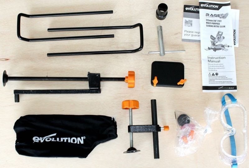 Evolution RAGE 3 saw accessories