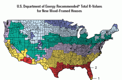 How Much Attic Insulation Do I Need map