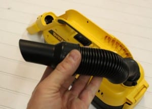 DeWalt DC515K 18V Wet Dry Portable Vac hose