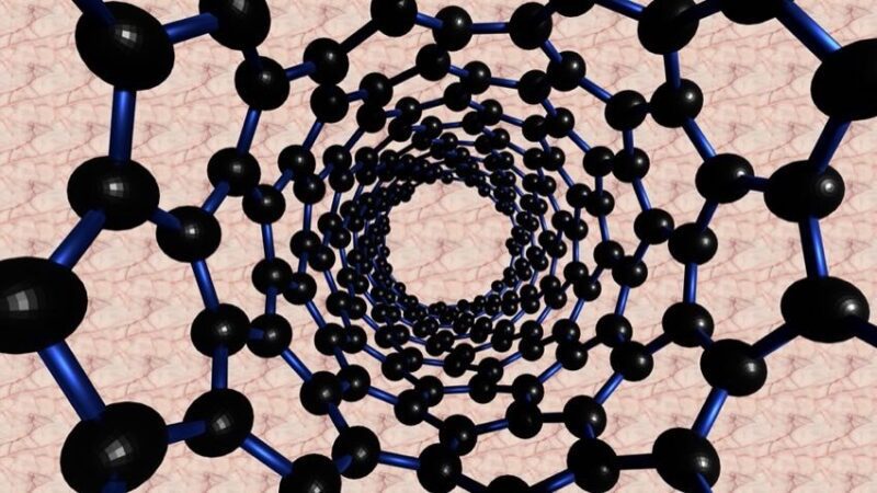 curved graphene nanotube
