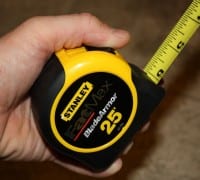Stanley 33-725 FatMax 25 foot Tape Measure application
