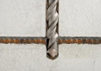 switch back to carbide for the rest of the hole