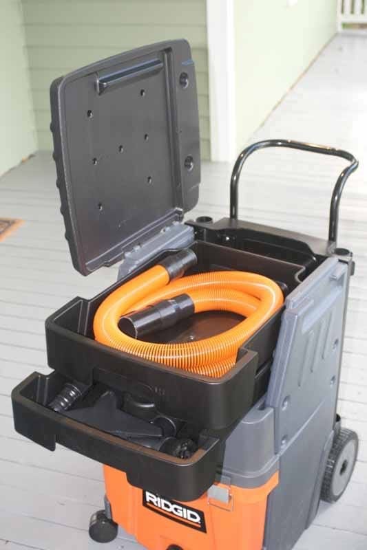 Ridgid SmartCart Vacuum storage
