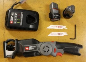 Porter Cable PCL120CRC-2 12V Cordless Pivoting Reciprocating Saw