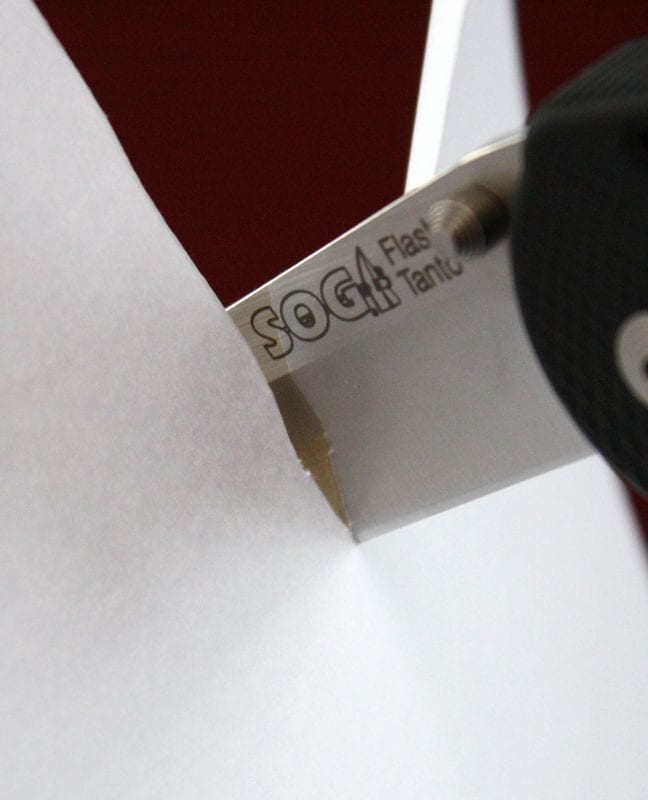 SOG FSAT-8 Flash II Tanto Straight Edge Knife application