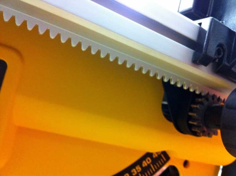 DeWalt DW745 table saw fence