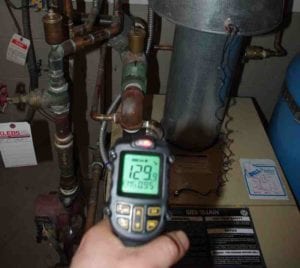 DeWalt DCT414S1 12V MAX Infrared Thermometer application