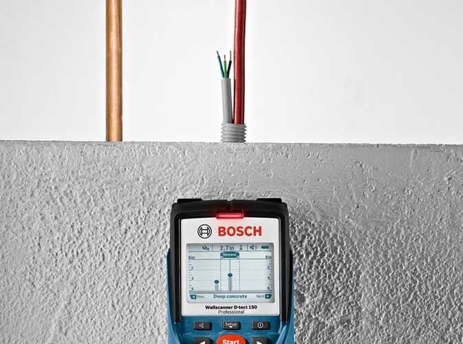 Bosch D-Tect 150 Wallscanner plumbing