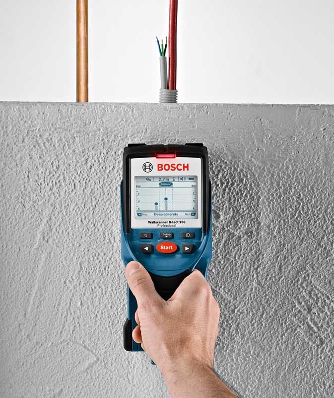 Bosch D-Tect 150 Wallscanner plumbing