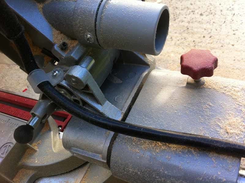 Chicago Electric 10-inch Sliding Compound Miter Saw dust collection