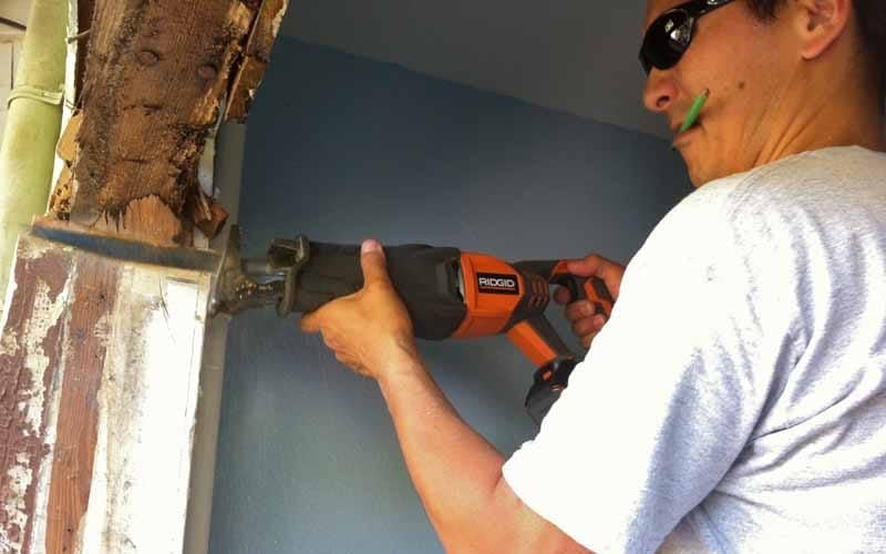 what reciprocating saw used for window cutouts