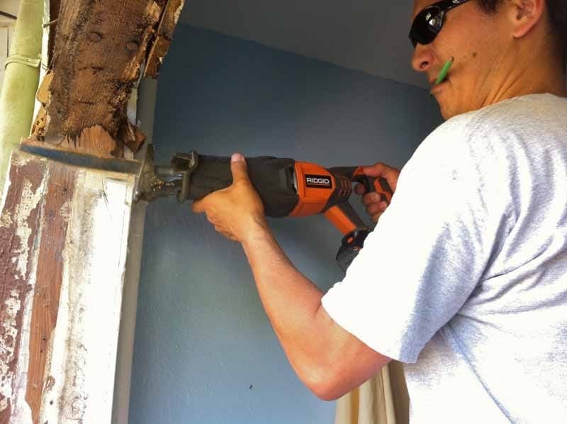 what reciprocating saw used for window cutouts