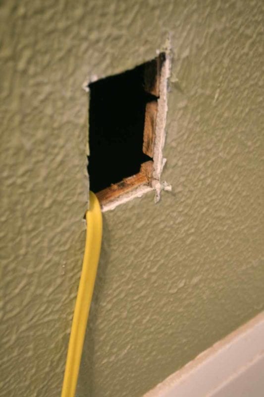 pulling electric wiring