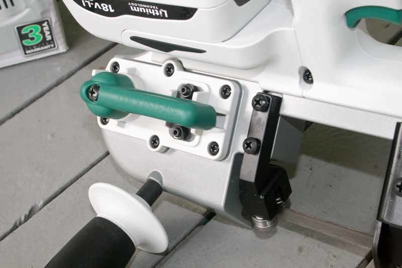 Masterforce 18V Cordless Band Saw blade release