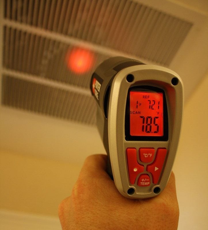 Porter-Cable PCC581B 18V IR Thermometer hot reading