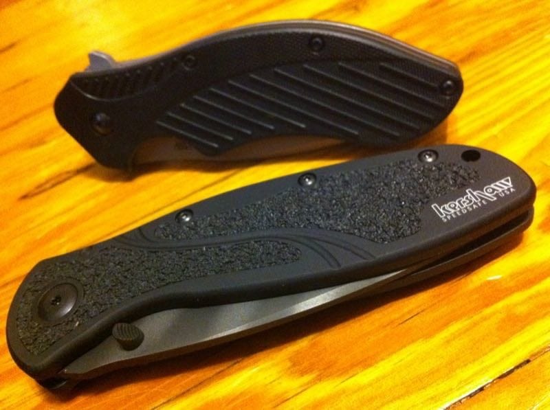 Kershaw Tiger-Stripe Blur handle