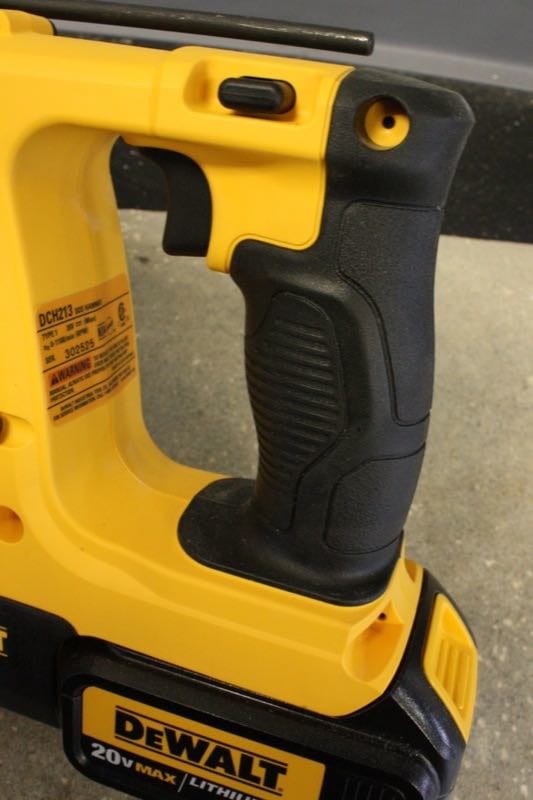 DeWalt DCH213L2 20V Max SDS Rotary Hammer handle