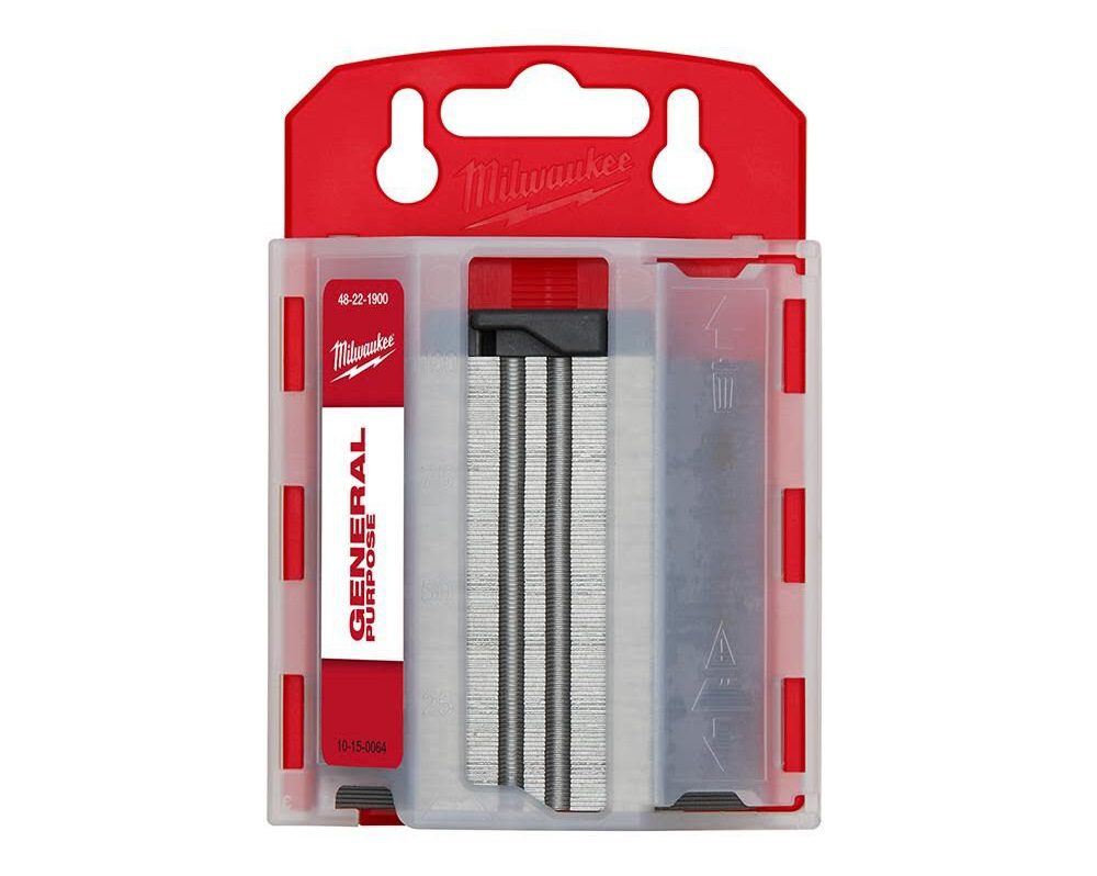 milwaukee 100-piece general purpose utility blades dispenser 48-22-1900