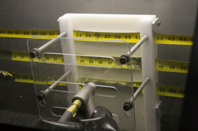 sand blasting tape measures