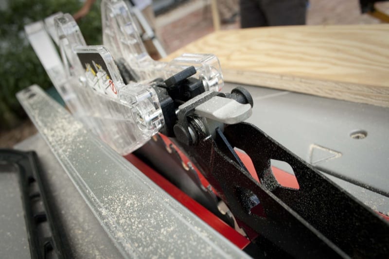 ryobi RTS31 table saw guard