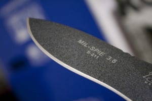 TOPS Knives Mil-SPIE black traction coating