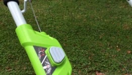 Greenworks 20 Twin Force safety switch