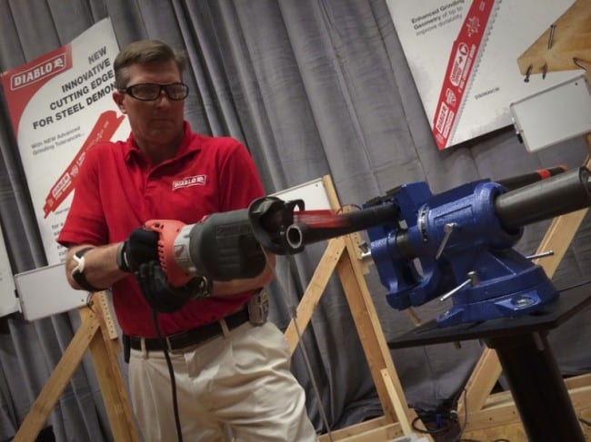Diablo recip blade cutting steel pipe