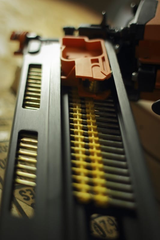 Ridgid R350RHE magazine full