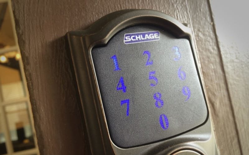 Schlage keypad lit