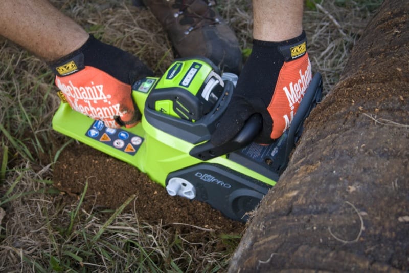 GreenWorks G-MAX cutting low