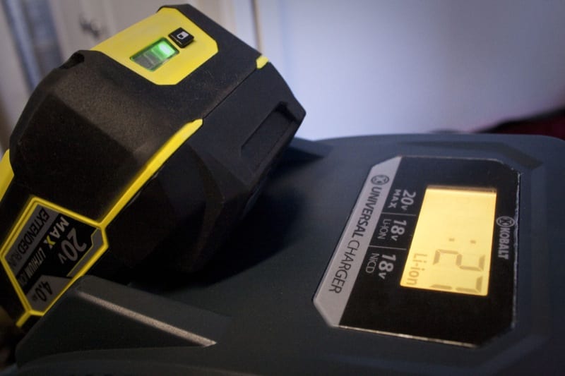 kobalt 20V battery charger