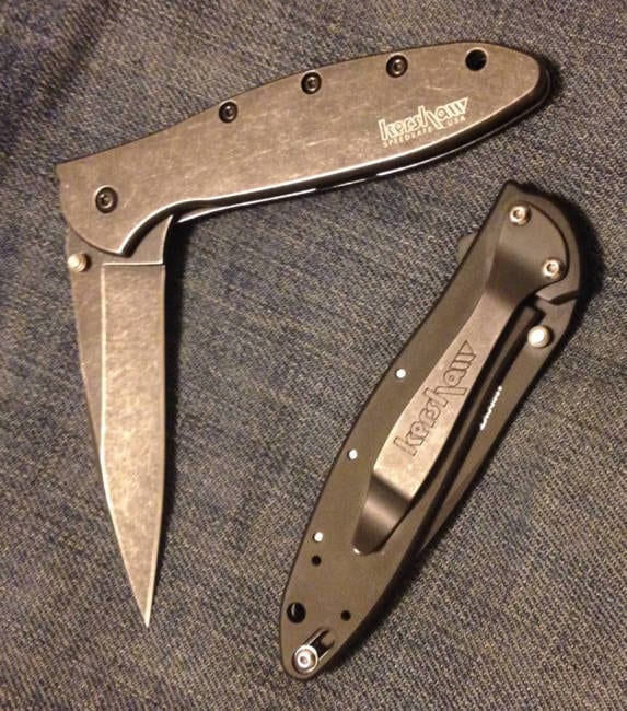 Kershaw Leek BlackWash