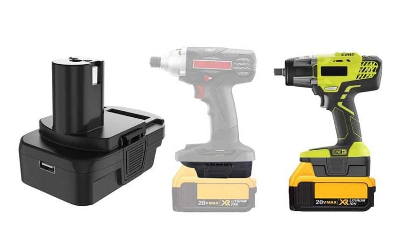 dewalt ryobi battery converter