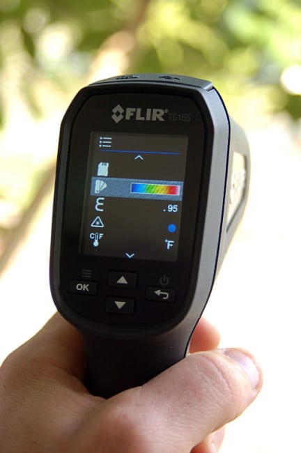 FLIR TG165 Color Setting