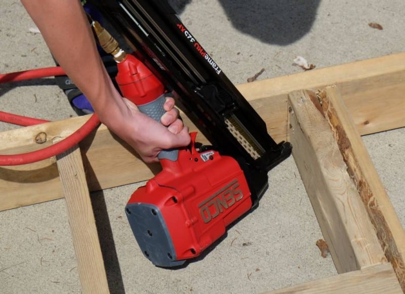 Toenailing was easy with the Senco FramePro 325FRHXP