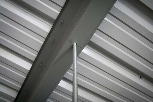 metal building storage allthread