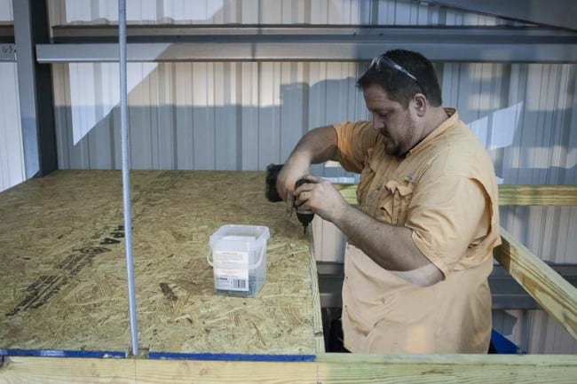 How to Build Hanging Shelves and decking them