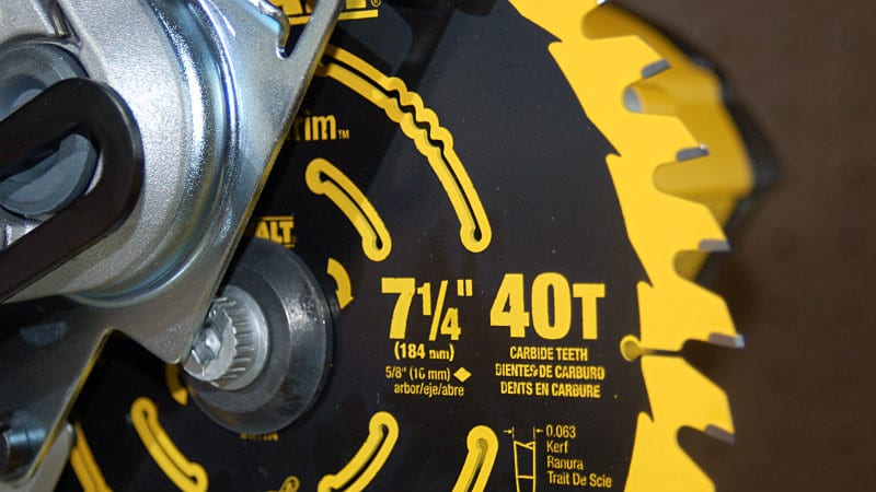 DeWalt 40T carbide blade