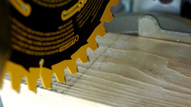 DeWalt 20V Max Miter Saw Blade Shadow