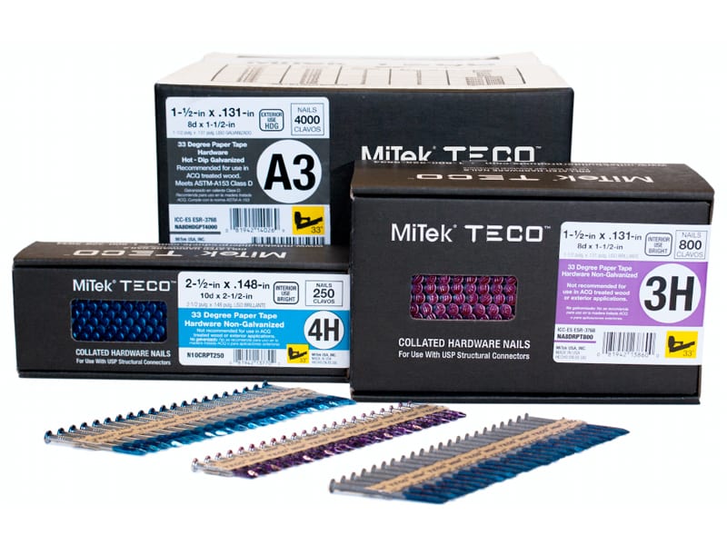 MiTek TECO collated nails