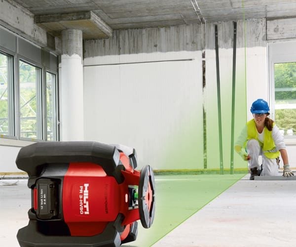 Hilti PR 3-HVSG Green Rotating Laser Application