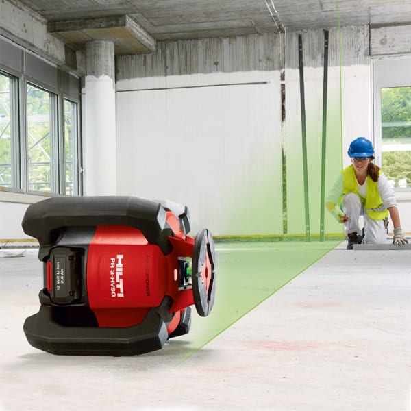 Hilti PR 3-HVSG Green Rotating Laser Application