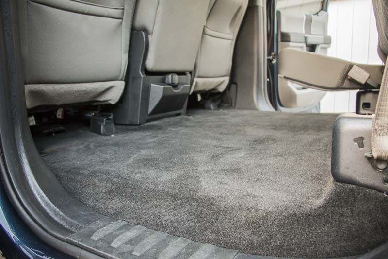 WeatherTech FloorLiner DigitalFit rear before