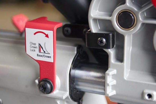 Bosch CM12SD Miter Saw Crown Stop Lock