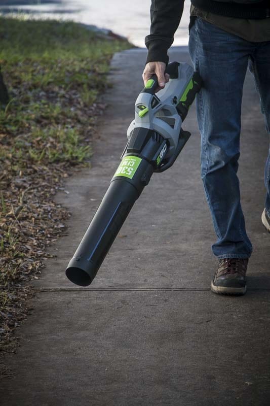 EGO 56V brushless blower leaves CU