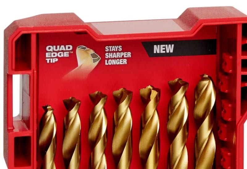 Milwaukee Shockwave titanium bits quad-edge tip