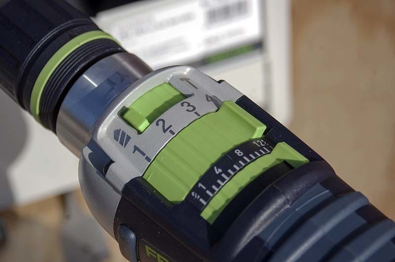 Festool PDC 18/4 QuaDrive Controls