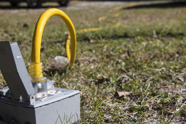 Yellow Jacket Extension Cord run